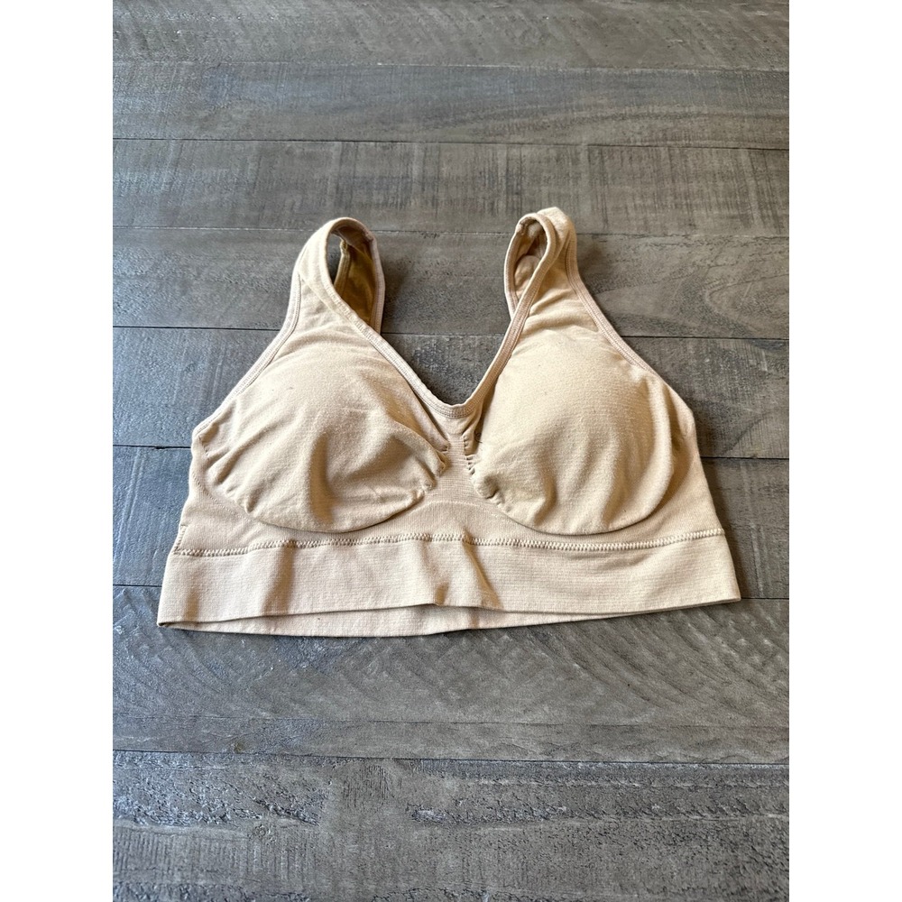 Genie Bra Women's Tan Sports Bra Size 3X